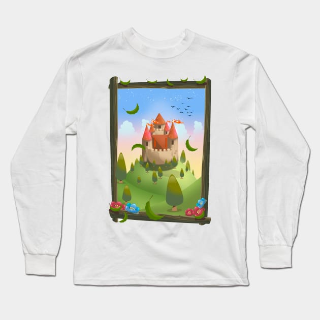 Castle Long Sleeve T-Shirt by nickemporium1